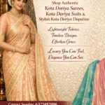 Shop Premium Kota Doriya Sarees, Suits & Dupattas Online in India
