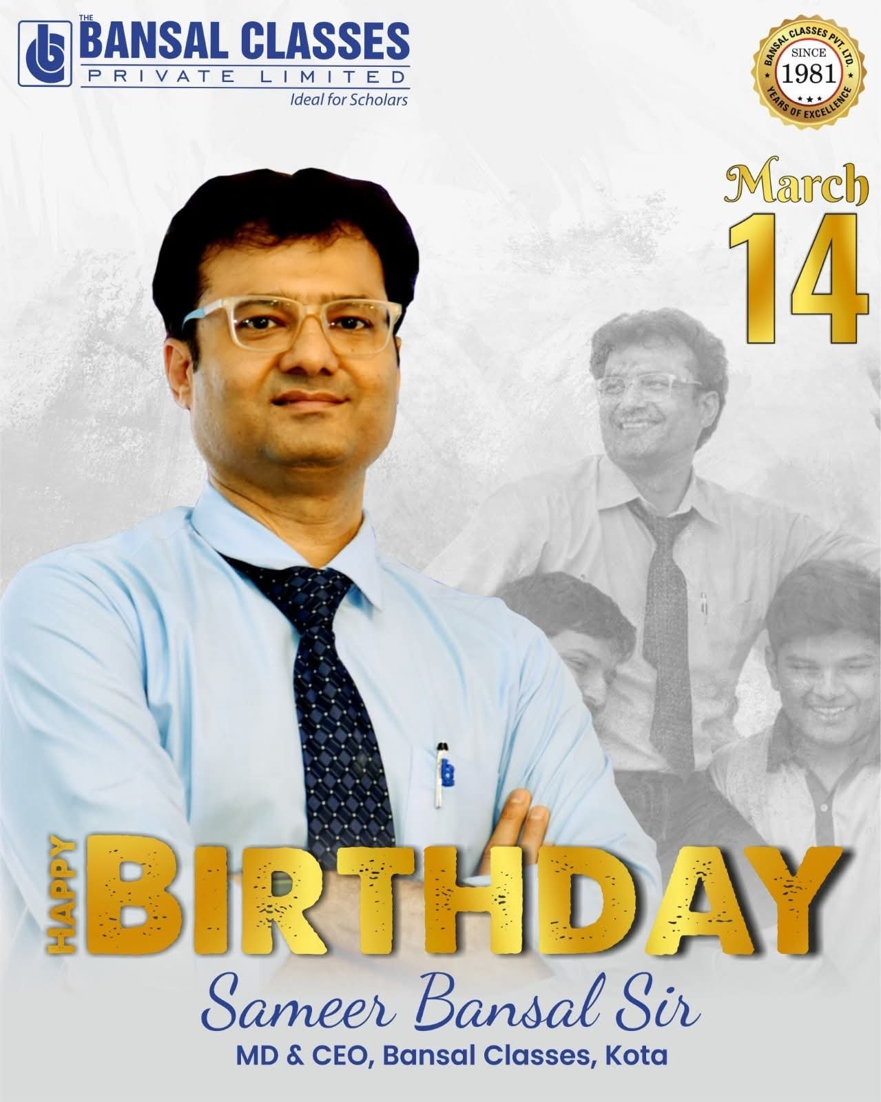 Happy Birthday Sameer Bansal Sir