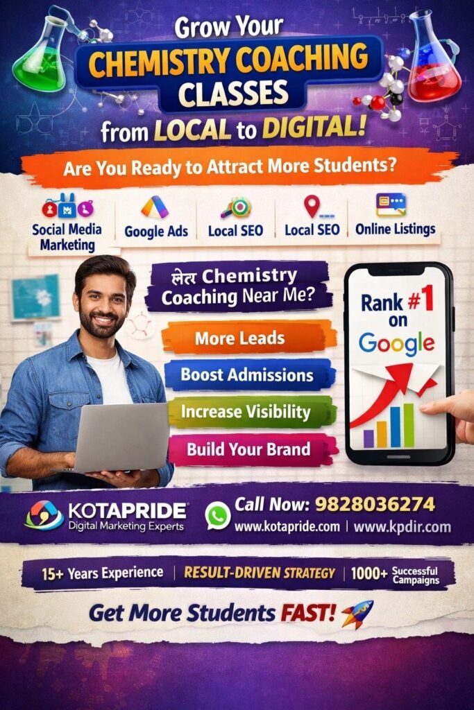 Digital Marketing Services for Chemistry Coaching Classes in Sikar