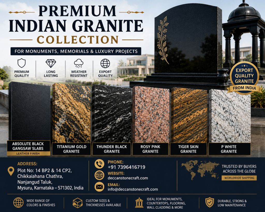 Premium Indian Granite Exporter | Memorial & Monument Stone