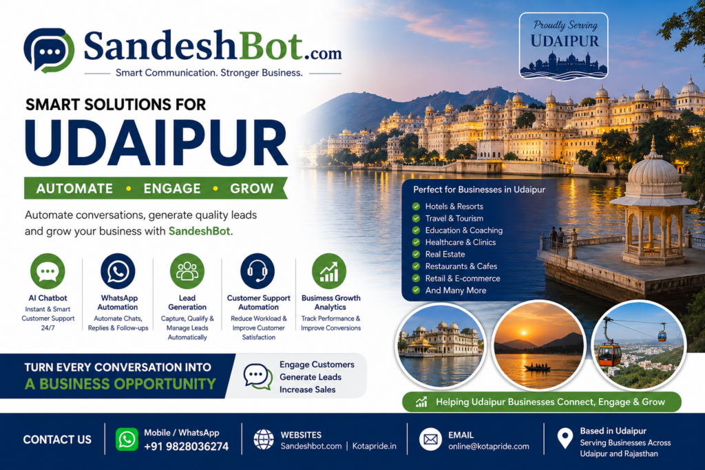 Udaipur Business Automation Services | AI Chatbot & WhatsApp Solutions