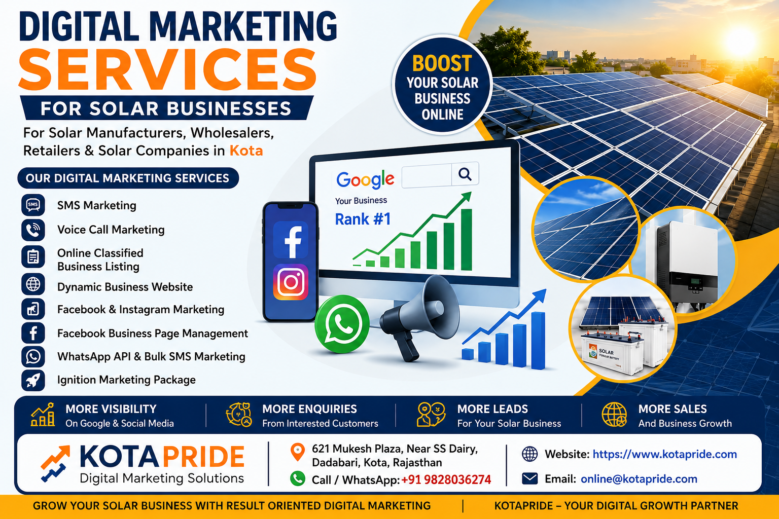 Grow Your Solar Business in Kota with Professional Digital Marketing Services