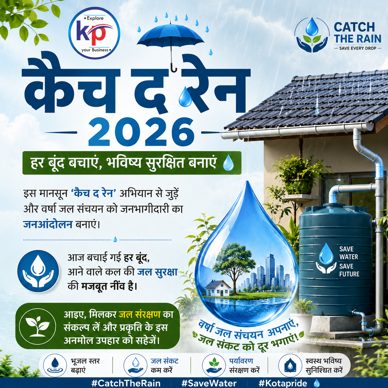 Catch the Rain 2026: Benefits of Rainwater Harvesting & Water Conservation