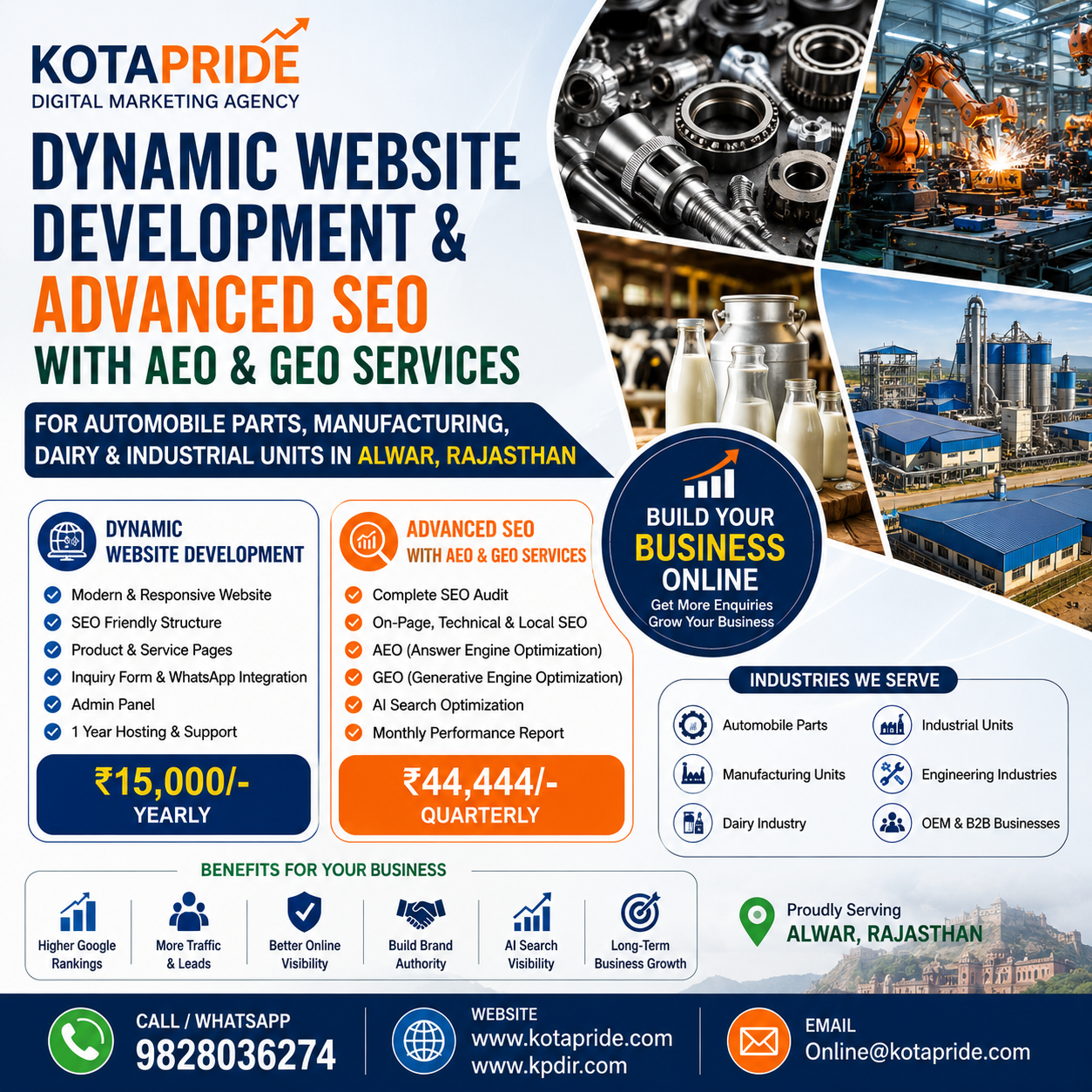 Dynamic Website & Advance SEO With AEO & GEO Services In Alwar