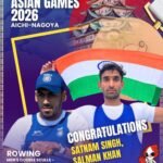 Kudos to Satnam Singh and Salman Khan on securing the Bronze Medal in the Men’s Double Sculls rowing