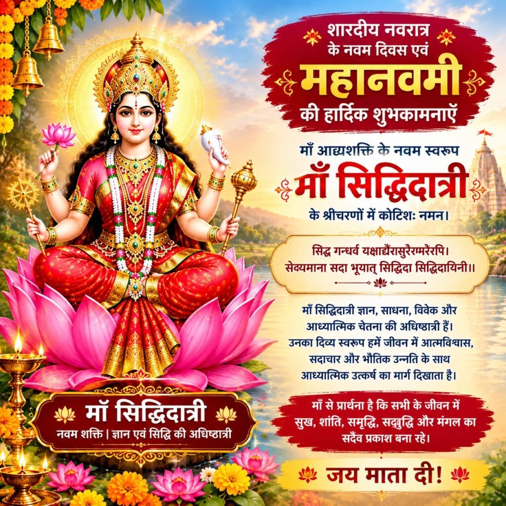 Happy Maha Navami 2026: Heartfelt Wishes to Everyone on This Auspicious Day of Maa Siddhidatri